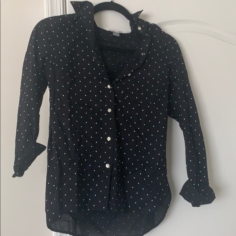 NWOT Polka Dot Button Down Shirt